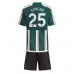 Manchester United Jadon Sancho #25 Bortedraktsett Barn 2023-24 Korte ermer (+ Korte bukser)